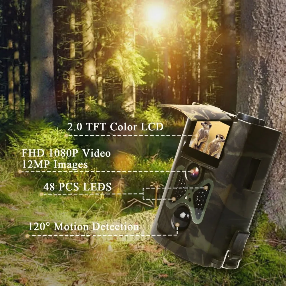 Hunting Trail Camera 16MP 1080P Wildlife Cameras Photo-traps Forest Wildcamera HC550A Photo Video Trap Tracking Surveillance