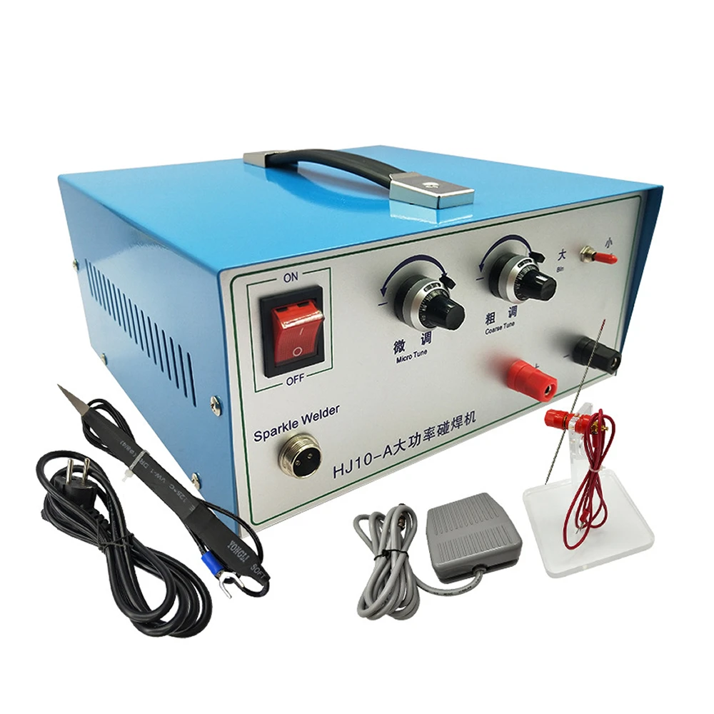 80A Handheld Pulse Spot Laser Welding Machine 500W 220V 110V Jewelry Welder Tool Big Power Butt Gold Silver Copper