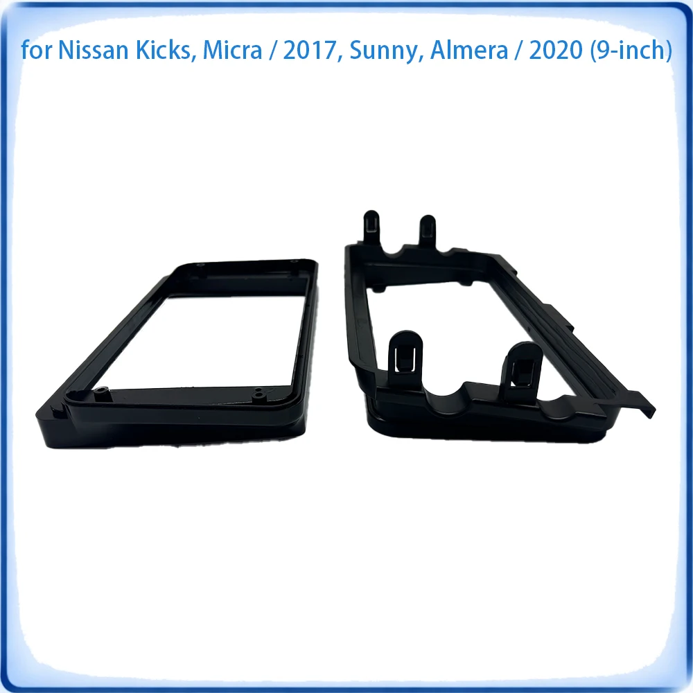 Car Radio Fascia Frame For Nissan Kicks Micra 2017 Sunny Almera 2020 9 inch With Canbus Decoder & Wiring Harness Car Accessories