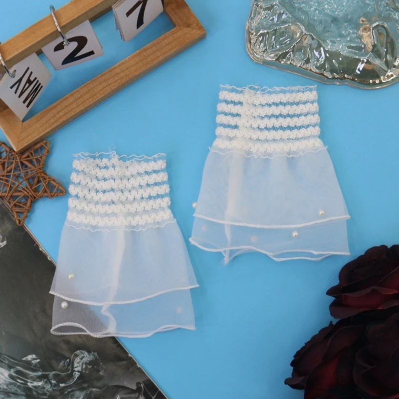 E15F Gelang Renda Halus Lengan Sensitif Ramah Kulit untuk Perjalanan