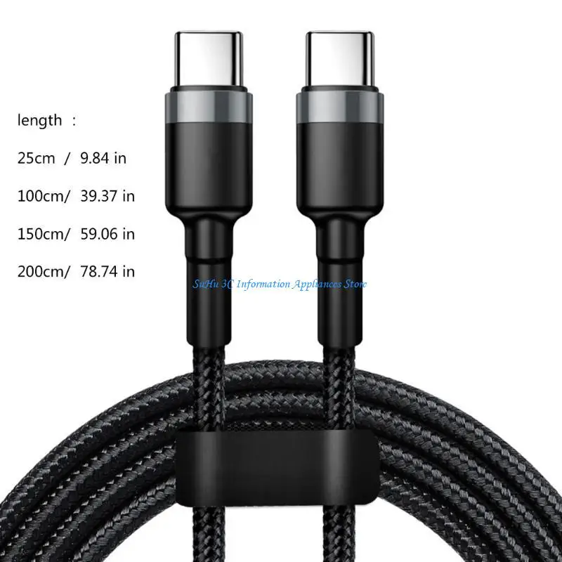 

Fast Speed 120W 10A Type C to Type C Fast Charging Cable for Data Transfer
