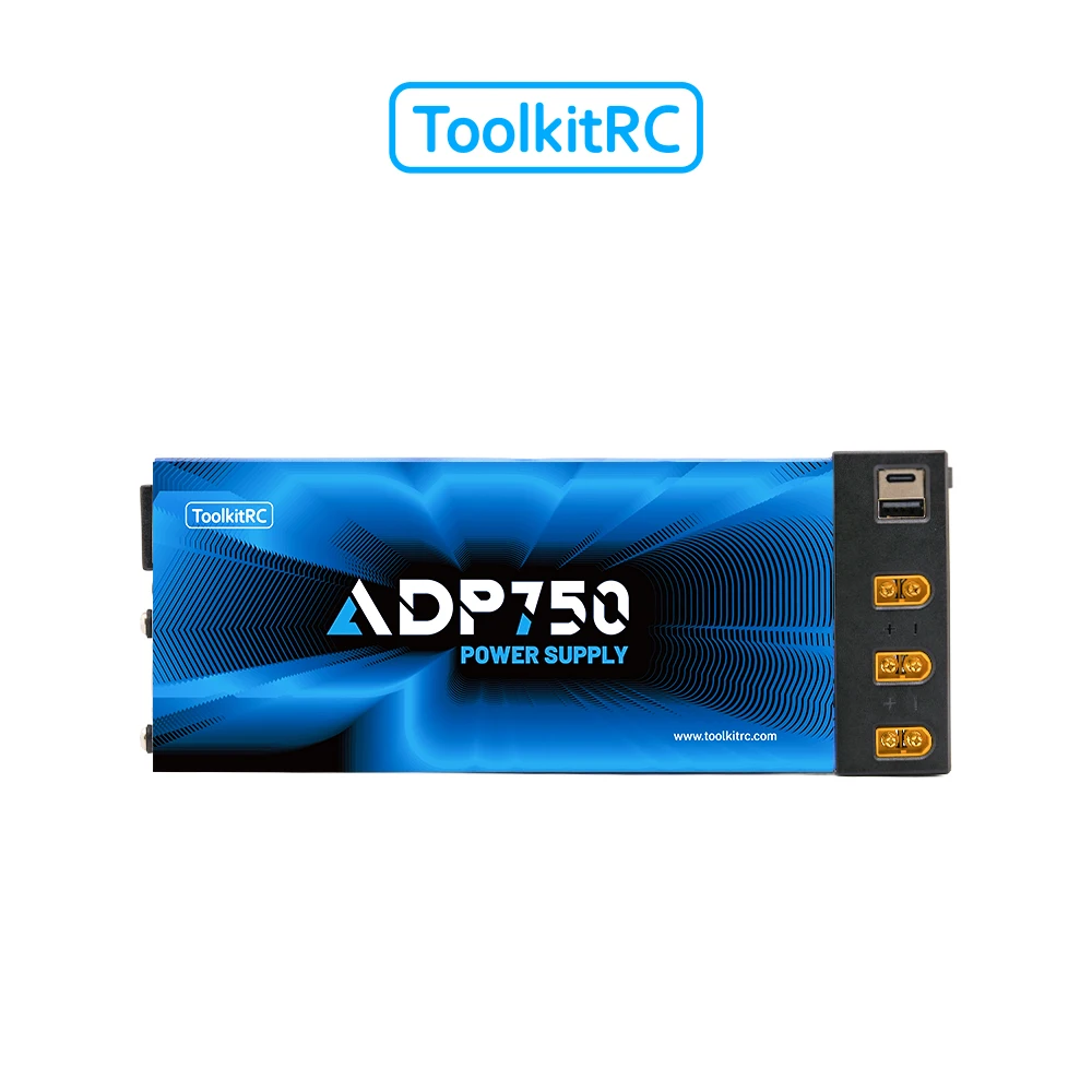 ToolkitRC ADP750 Power Adapter 750W XT60 XT90 USB Type-C Suitable For Charger M8D M6D M8P M9 M7 DC 12V 62.5A