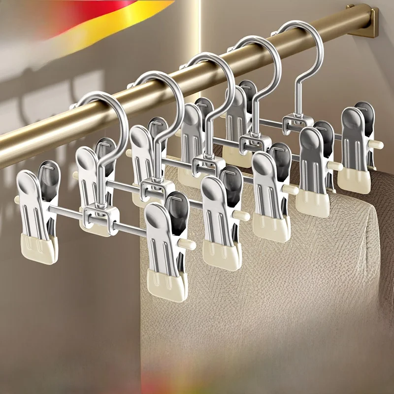 no-trace-pants-hanger-multi-functional-clothing-organizer-special-clip-for-hanging-pants-and-skirts-home-use-metal-holder