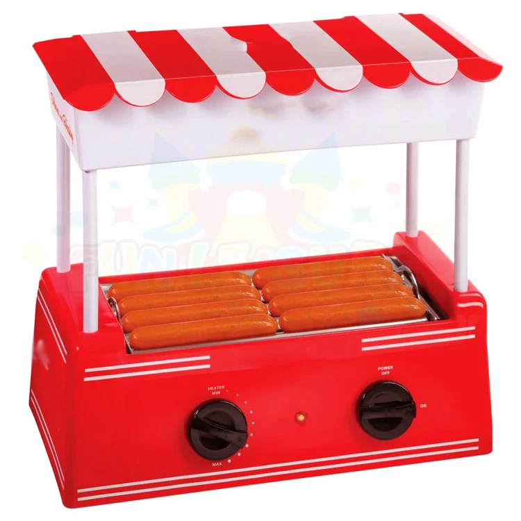 Commercial waffle dog maker machine hot dog roller with bun warmer distributeur automatique de snack hotdog cookers