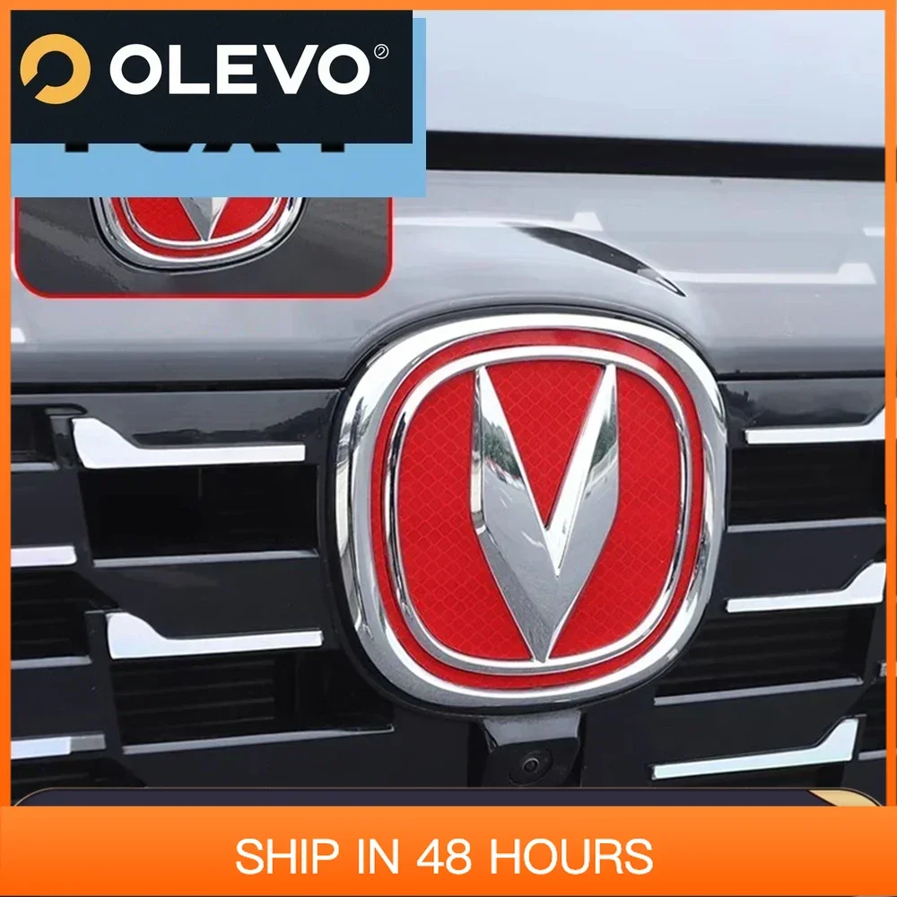 

For Changan cs55 plus accessories cs55plus 2025 2024 Car Reflective Emblem, Warning Emblem, Front And Rear Emblem Modification