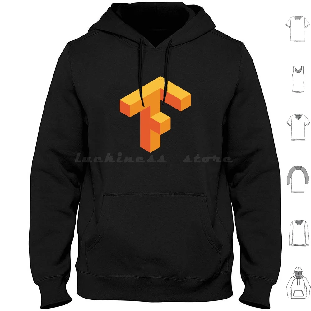 

Толстовка Tensorflow с длинным рукавом, хлопковая толстовка Tensorflow с логотипом Tensorflow Google Ai, машинное обучение Ml, глубокое обучение Dl