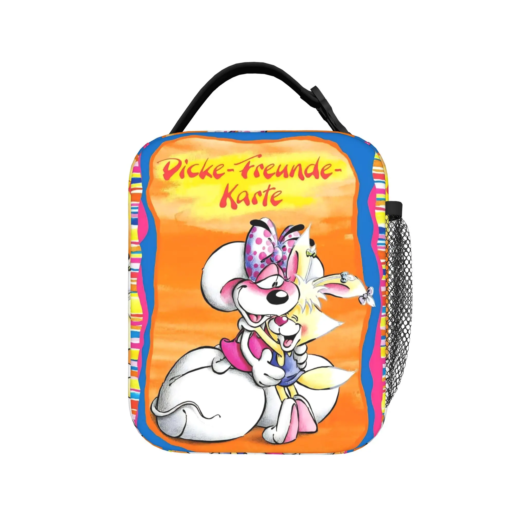 Cute Cartoon D-Diddl Mouse Thermal Insulated Lunch Bags for Travel  Portable Bento Box Cooler Thermal Lunch Boxes