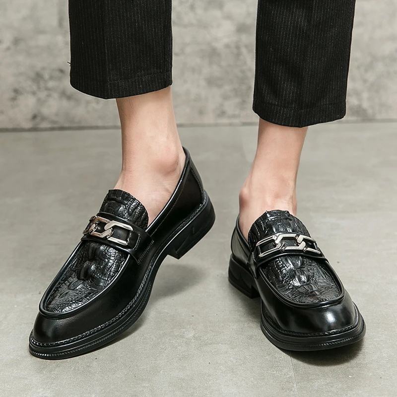 

Мужские модельные туфли Формальные дизайнерские удобные кожаные туфли с тиснением Роскошные свадебные итальянские мужские повседневные деловые туфли для мужчин Лоферы