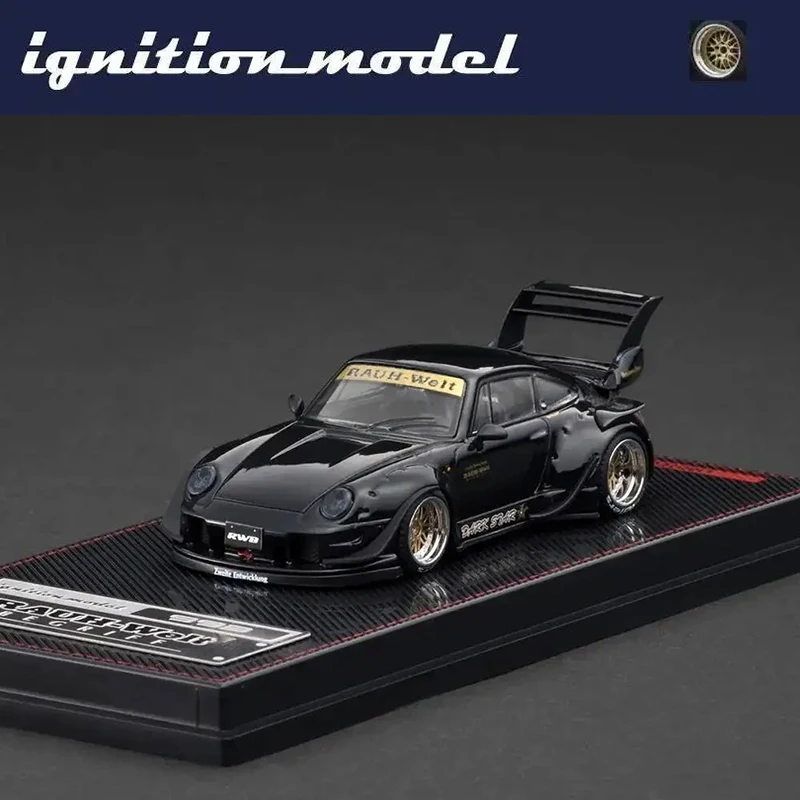 

PreSale Ignition 1:64 RWB 993 Black Diecast Car Model Collection Toys