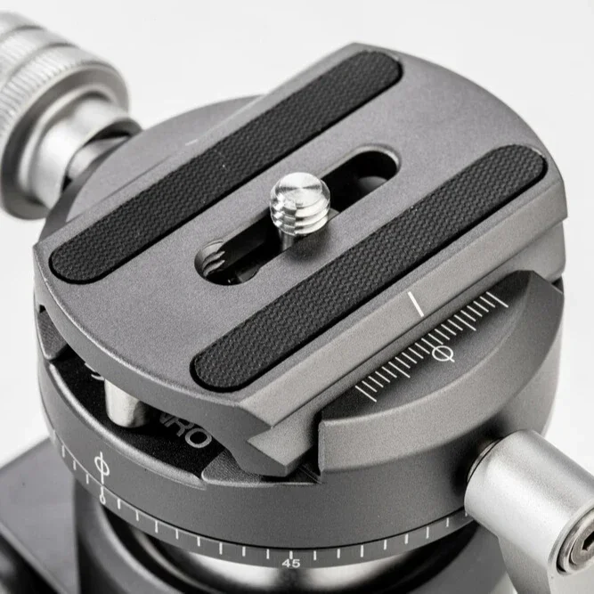 New Low Profile Aluminum Ball Head 360 Degree Rotatable Panoramic Tripod Ball Head With Qr Plate