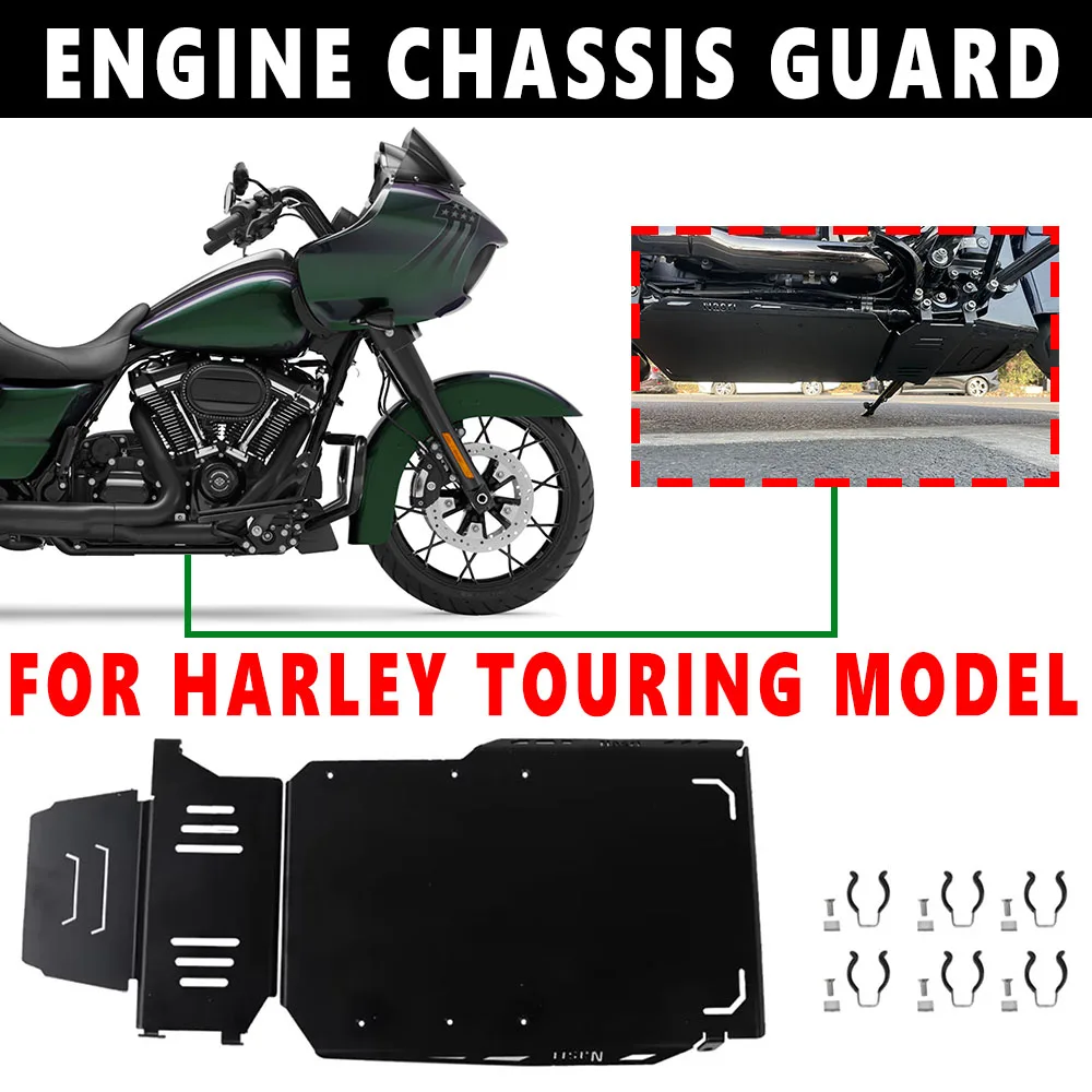 

For Harley Road Glide Street Glide 2018-2023 CVO Road Glide Street Glide 2021-2022 Lower Engine Chassis Protector Cover NEW Moto