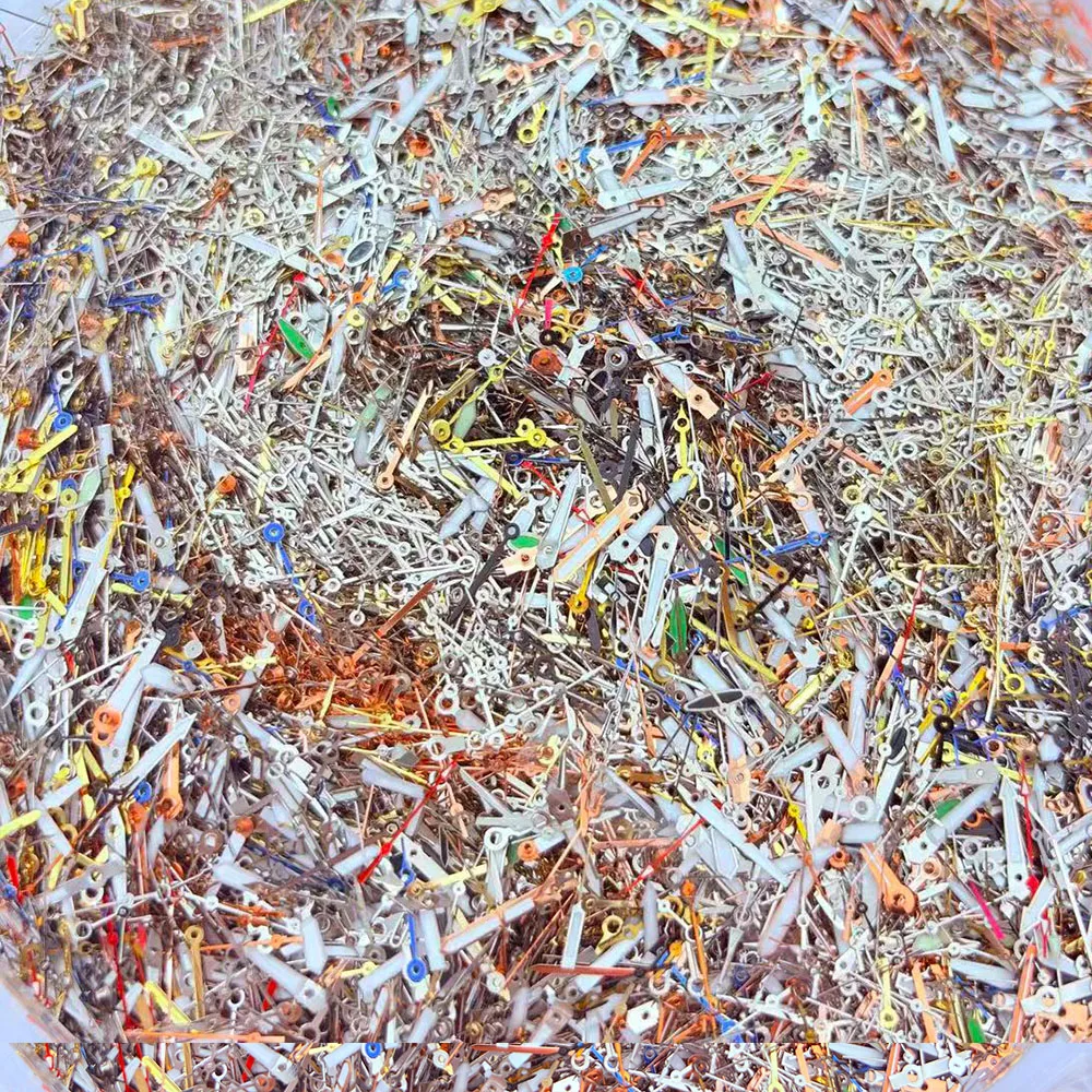 Watch accessories DIY hands randomly shipped 500pcs green multi needle luminous scrapped hands