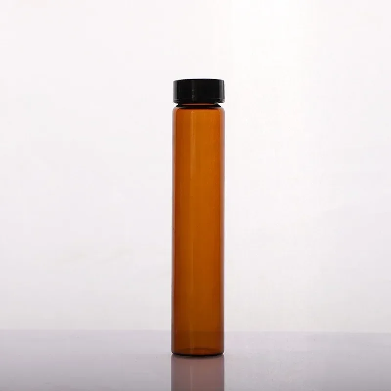 2ml To 60ml Amber Small Medicine Bottles brown Sample Vials Laboratory Powder Reagent bottle Containers Screw Lids