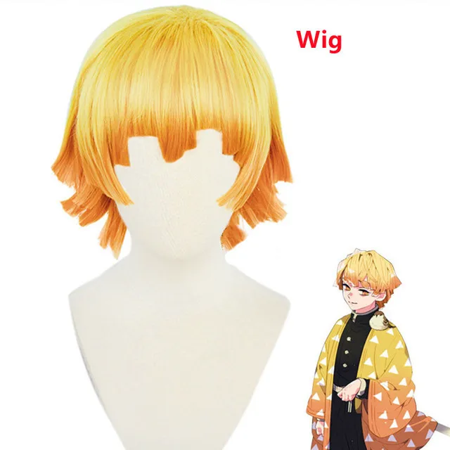 Demon-Sla-yer Wigs Uzui Tengen Kochou Kanae Kamado Nezuko Kanroji Mitsuri Rui Hashibira Inosuke Sabito Cosplay Wig + Wig Cap