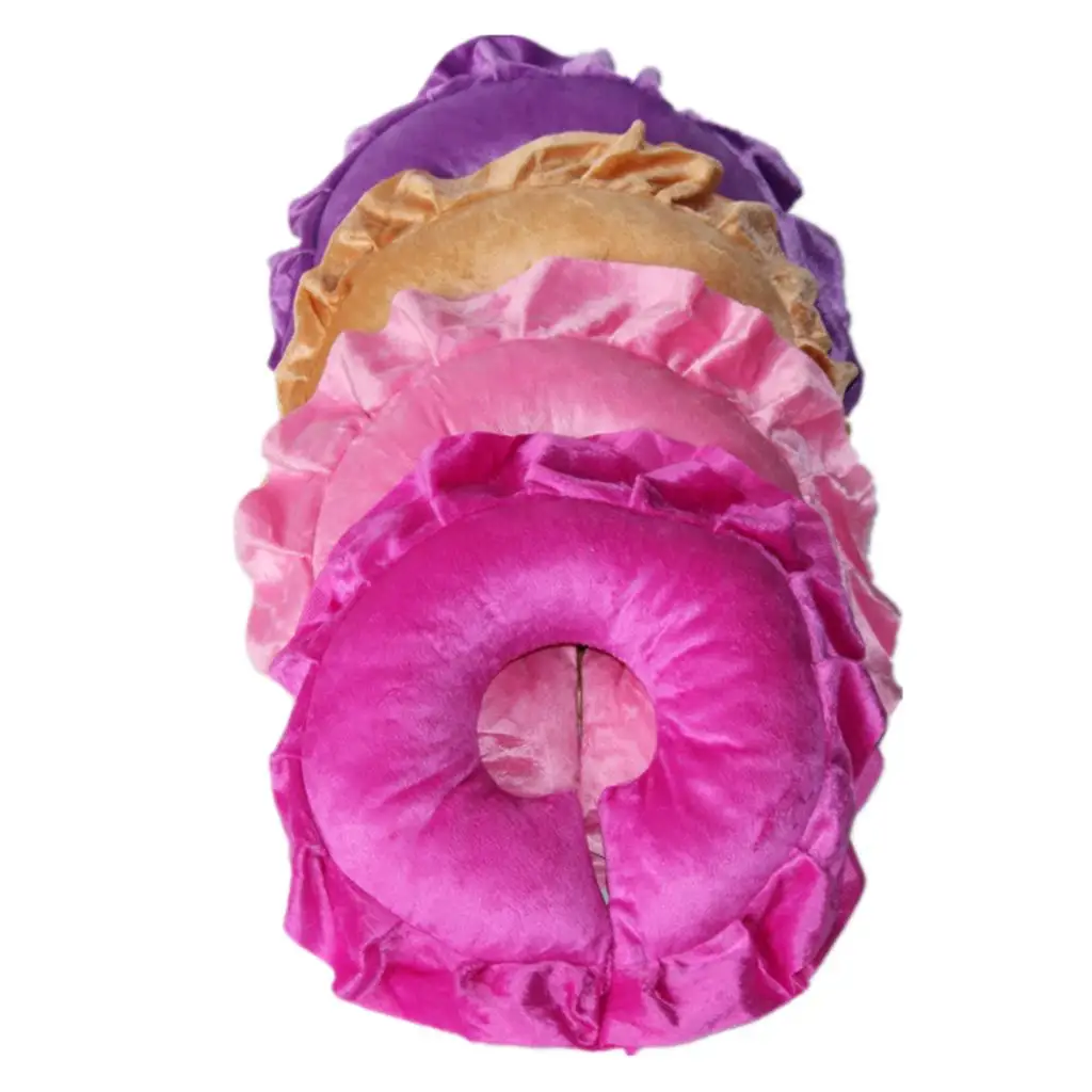 Spa Face Cushion Polyester Soft Face Pillow Massage Table Pillow Neck Support for Salon Home Travel
