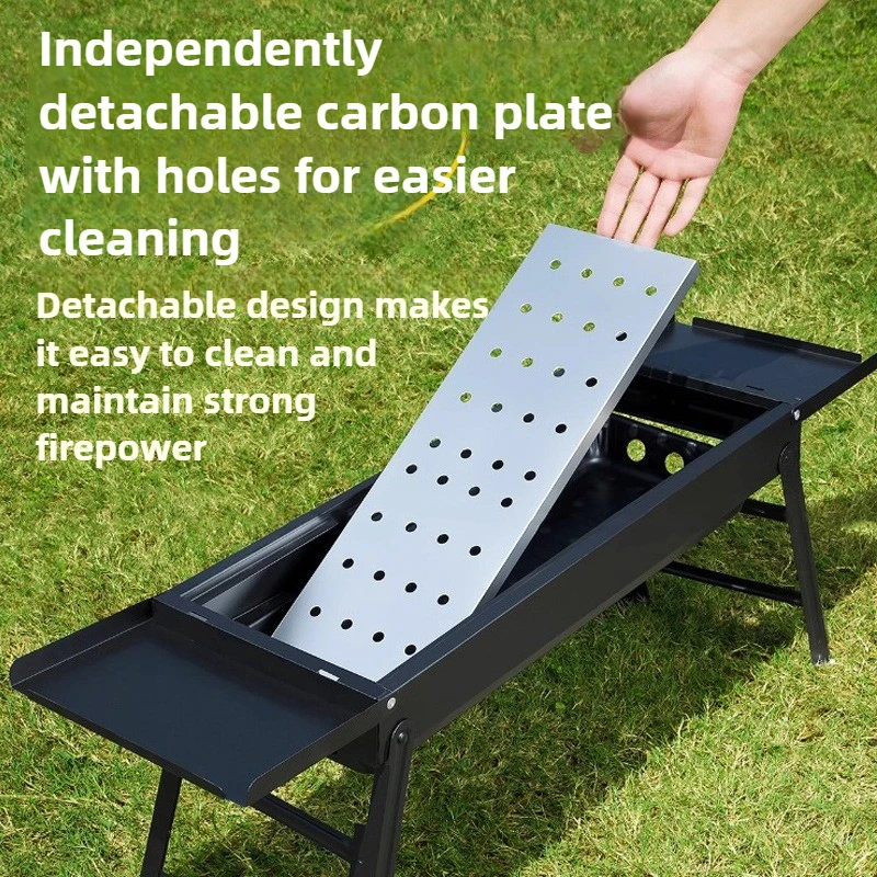 가정용 바베큐 랙 휴대용 접이식 무료 설치 바베큐 그릴 작은 바베큐 도구 야외 바베큐 전기 철판