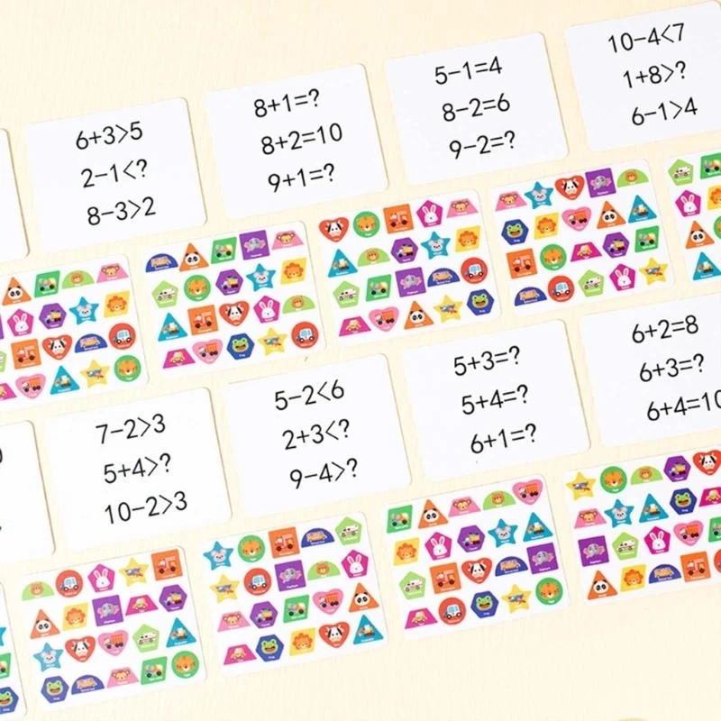 Math Matching Toy Number Matching & Recognition Learning Toy for Toddlers 15UB