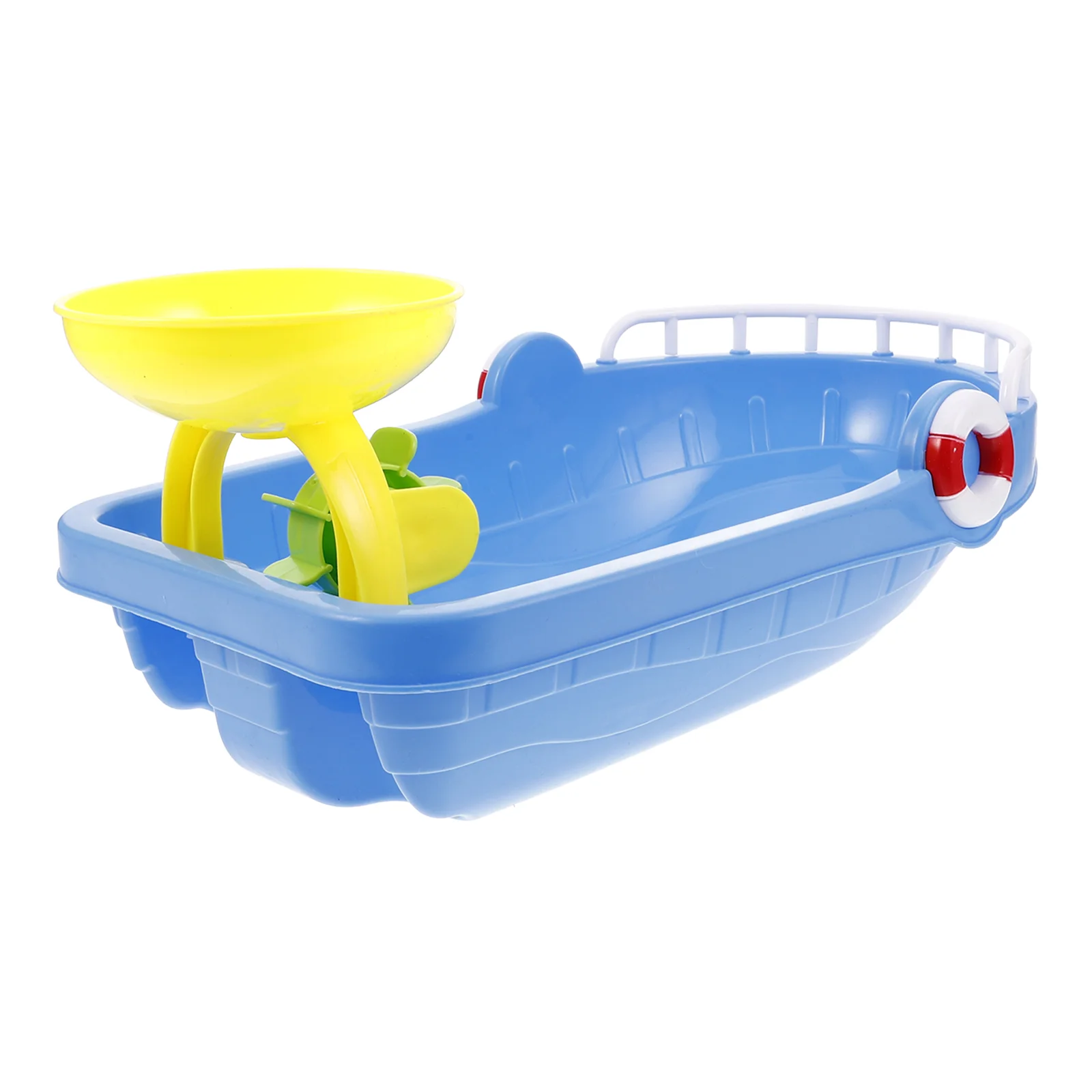 2 Pcs Beach Boat Set Fishing Boats Aluminium Bath Sensory Boating Toys Floating Pool Child