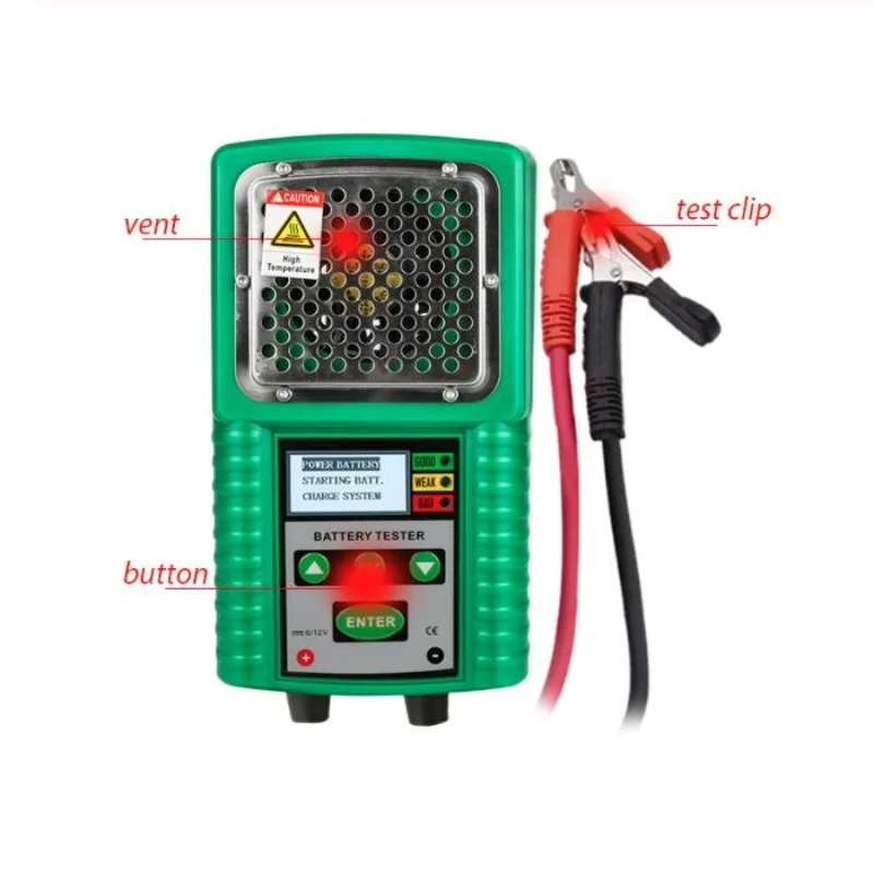 

DY226A 3 In 1 Car Battery Tester Traction 6V 12V DC Auto Power Load Starting Charge CCA Test Tool Measurement