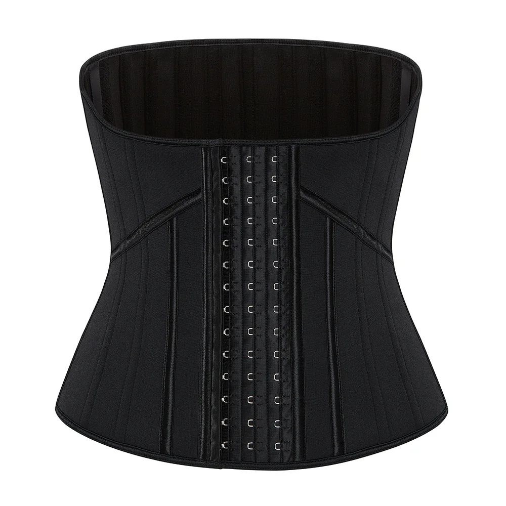 Treinador de cintura de neoprene 21 ossos de aço cintura espartilho esporte ginásio cinto fino cincher