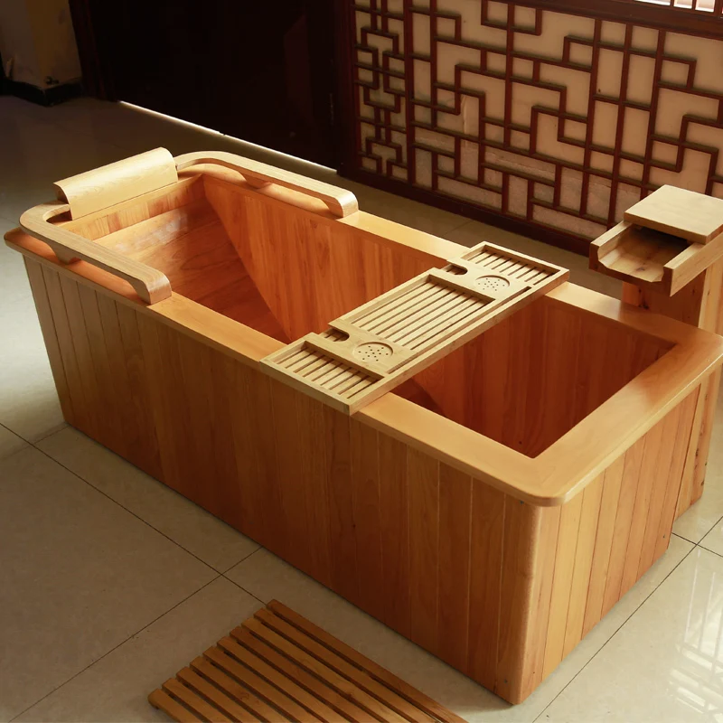 Badeeimer Curve Badeeimer für Erwachsene, Badeeimer aus massivem Holz