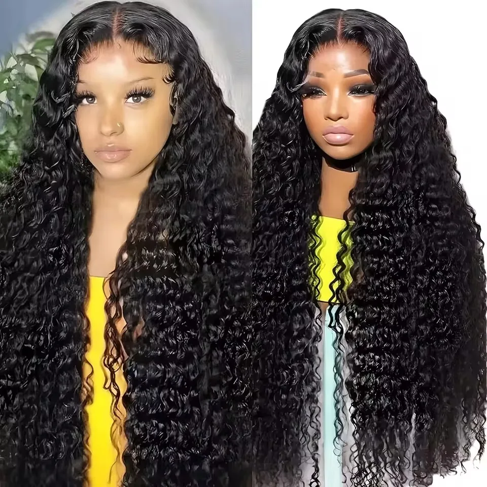 

250 Density 30 40 Inch 13x4 13x6 HD Lace Front Human Hair Wig For Black Women Curly Wig Pre Plucked Human Hair Wigs Human Hair