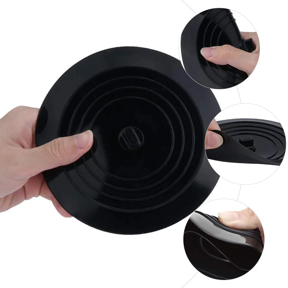 

4 pcs Silicone Drain Cover For Bathtub Bathroom Kitchen Sink Round Floor Drain Plug Odor Blocking Durable Waterproof Easy Clean