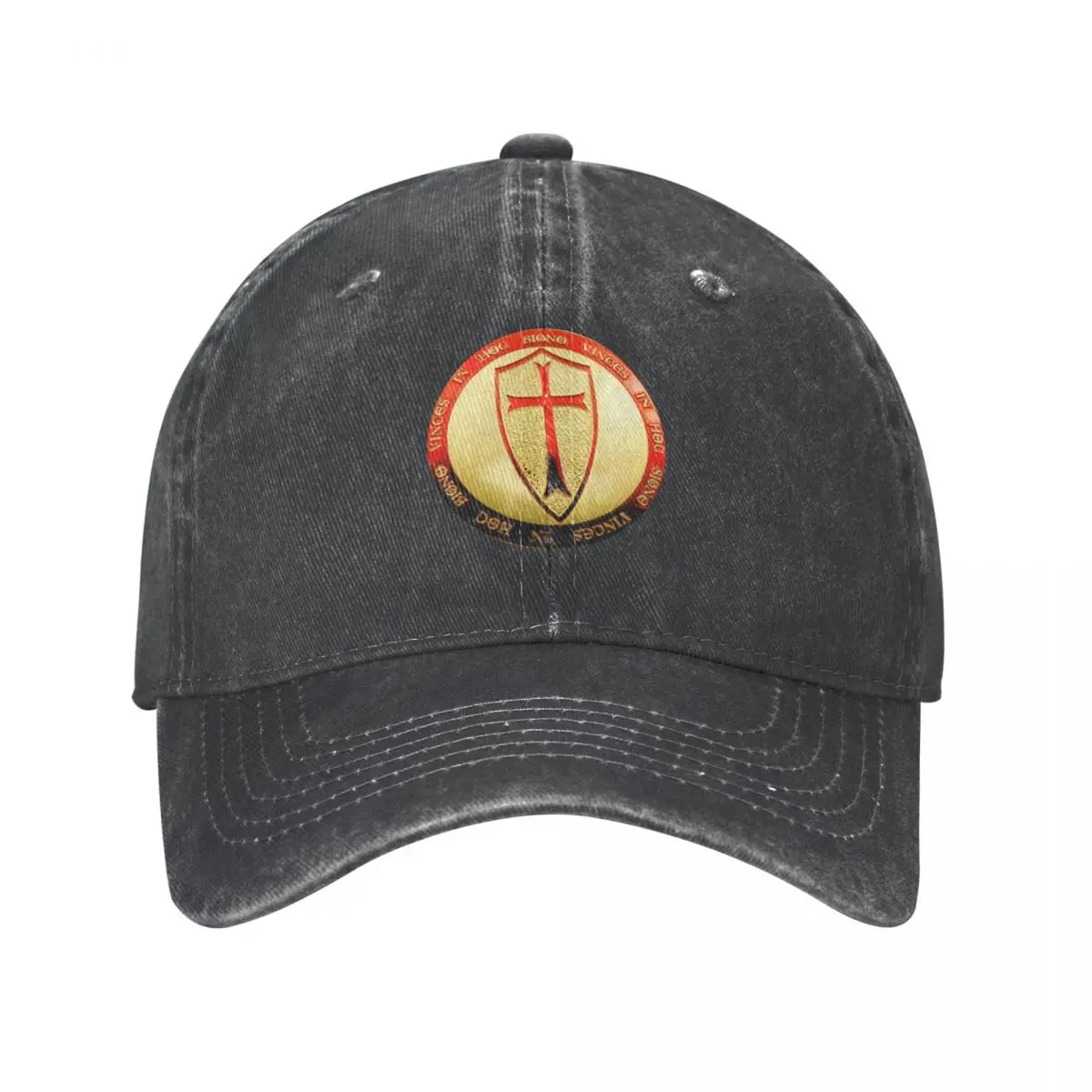 Hoc Signo Occasion esIn This Sign You Will Conquis Cowboy Hat, Hip Hop Golf Cap,-F-, Hat for Men, fraîchement Tennis for Women