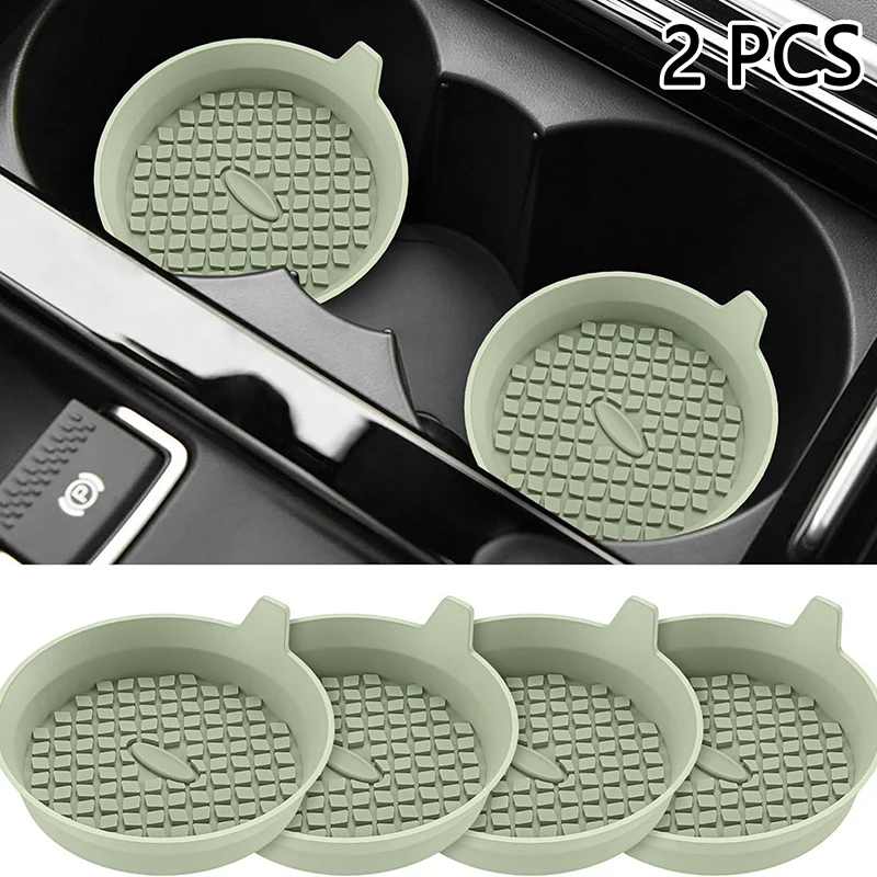 2 STUKS Auto-interieur Accessoires Auto Bekerhouder Antislip Insert Coaster Waterdichte Zeefbestendige Spill Schotel