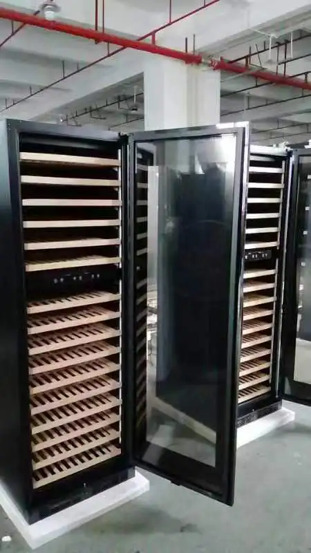 NE-413D Best Value Energy Efficient Glass Doors Black Steel Commercial Intelligent Thermostat Wine Cooler at Low Price