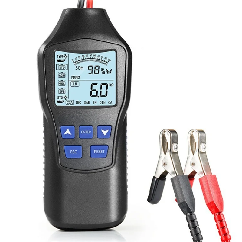 

B98A-12V 24V тестер автомобильного аккумулятора Automotiva Comprobador De Baterias монитор диагностический для транспортных средств инструменты аксессуары 1 шт.
