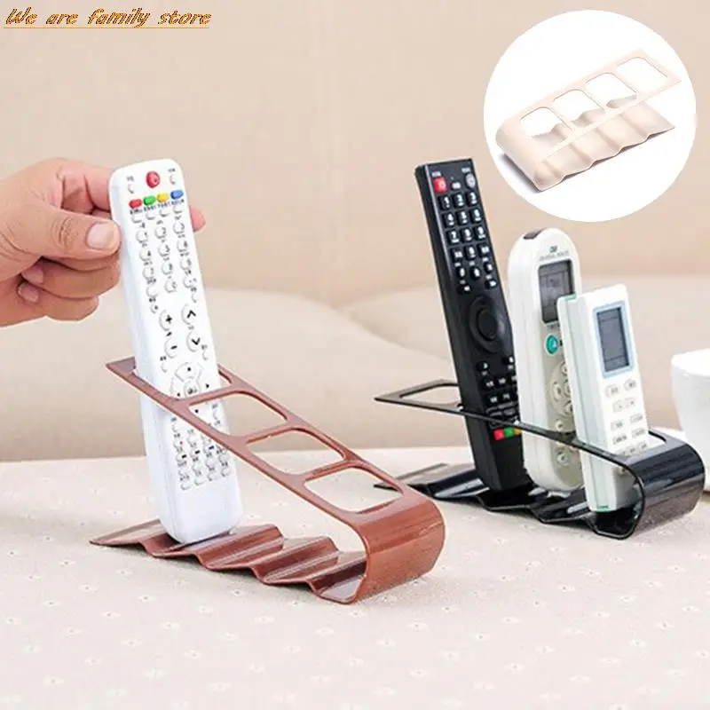 เดสก์ท็อป TV/DVD/VCR Organizer Home Office Organizer 4กรอบเก็บรีโมทคอนโทรลผู้ถือโทรศัพท์มือถือขาตั้ง