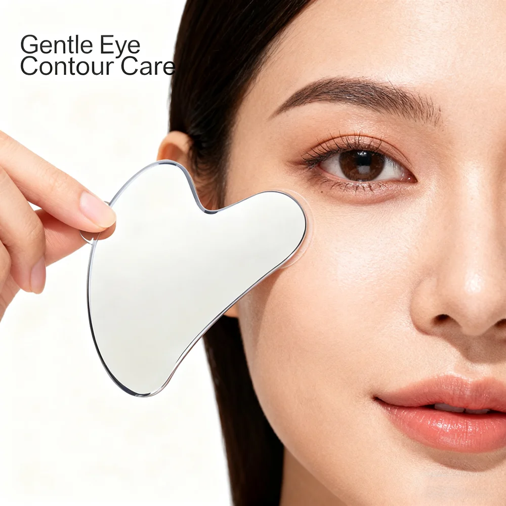 1PC ステンレス鋼かっさスクレーパー皮膚美容ケアフェイスマッサージ全身首かっさデトックススパマッサージツールストレスリラックス