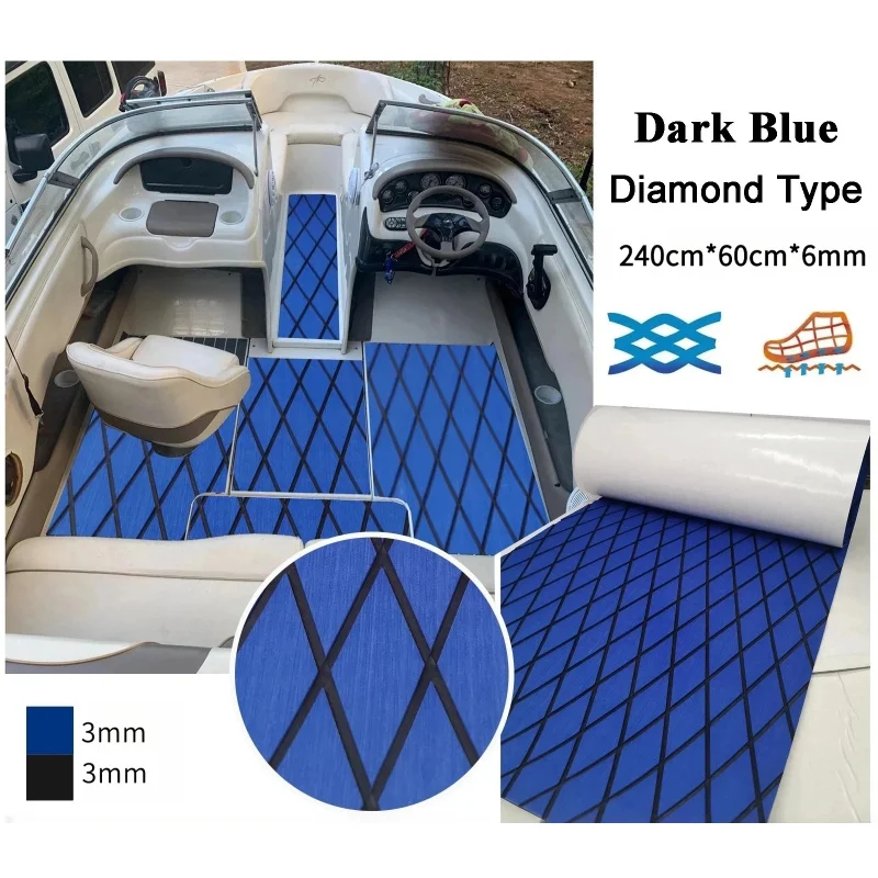 240cm x 60cm x 6mm(94.5''x23.62''x0.24'') Redluck Blueprint Antiderrapante EVA Barco Iate marinho nroom ou piso carava
