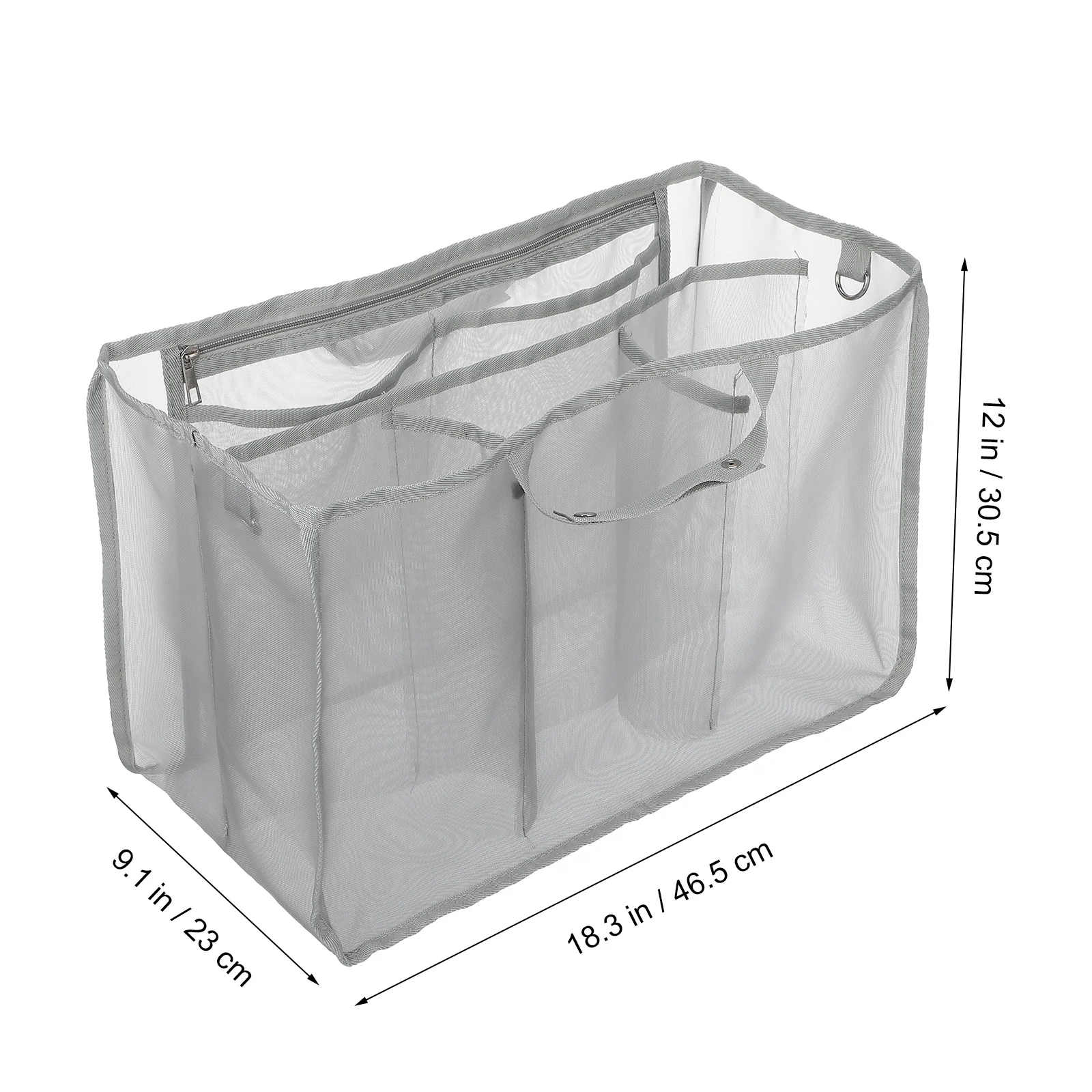 Extra Large Beach Bag Divider with Mesh Panels - Waterproof Drawstring Net Sack for Wet Swimsuits Organized Packing on Family