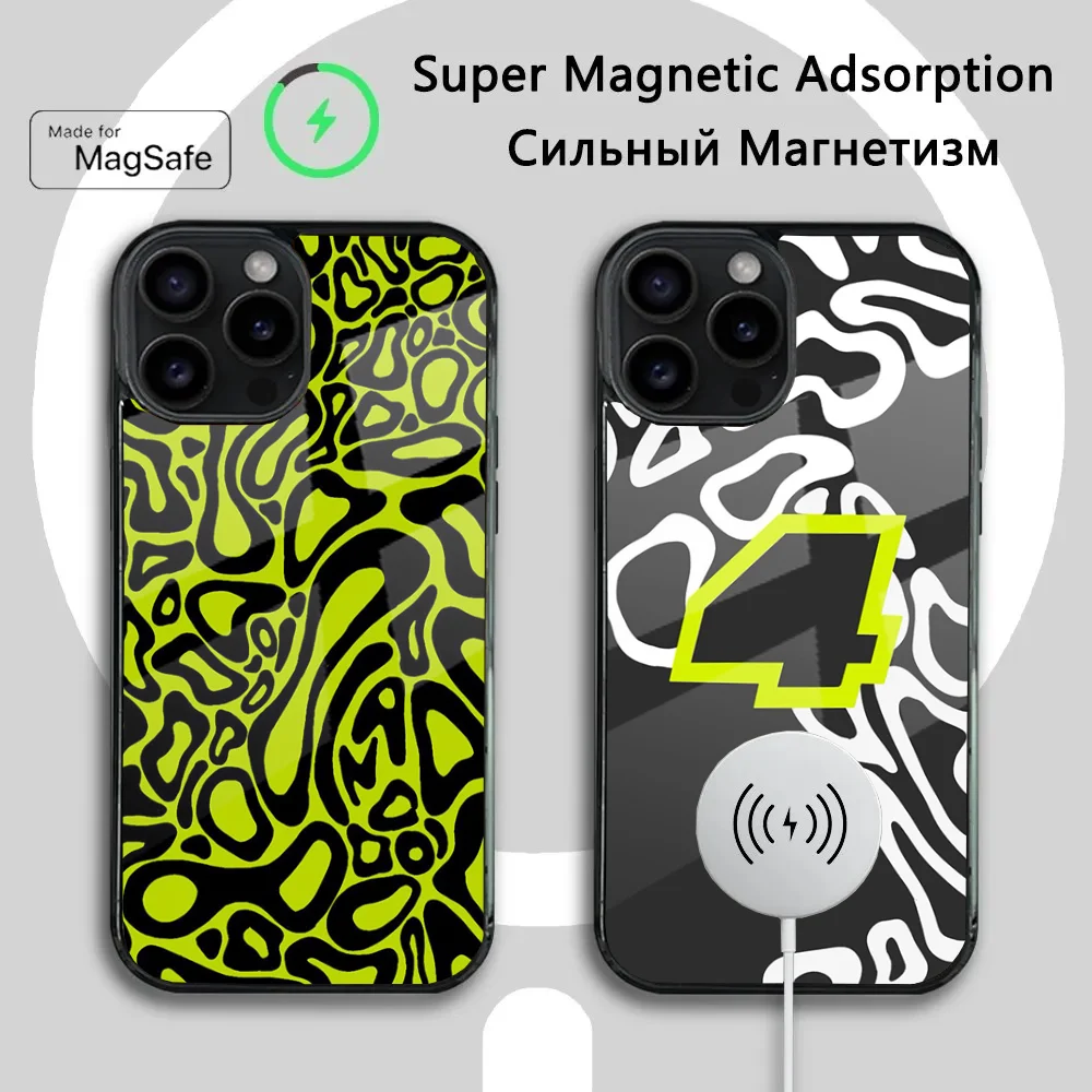 

F1 Formula 1 L-Lando Norris Phone Case For iPhone 16 15 14 13 12 11 Plus,Pro,Max Mini Magsafe Magnetic Wireless Charging