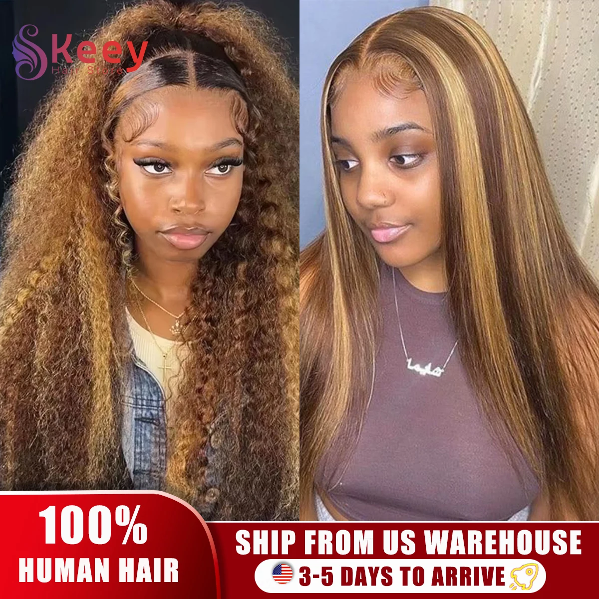 30 بوصة 4/27 أومبير مجعد تسليط الضوء على شعر مستعار شعر الإنسان قبل قطعها 13x4 Hd الدانتيل شعر مستعار أمامي شعر الإنسان موجة عميقة جاهزة للارتداء للنساء