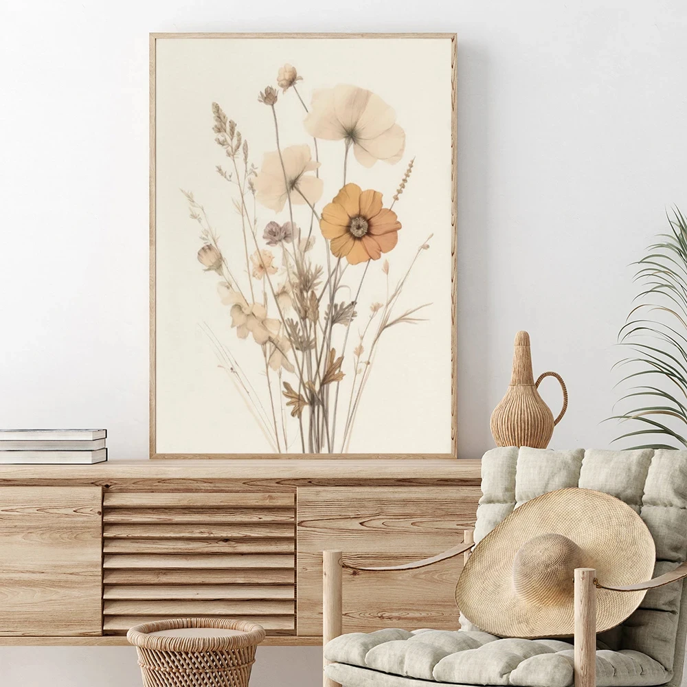 French Country Landscape Poster, Vintage Farmhouse Art Print, Colorful Canvas Painting, Aesthetic Wall Picture, Living Room Deco