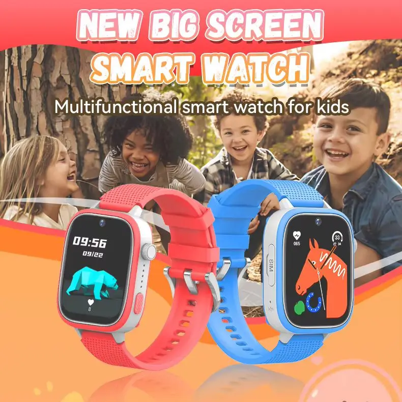 4G Kids Smart Watch with Camera WiFi GPS location Tracker SOS video call 500mAh IP68 Waterproof Children smartWatchT49