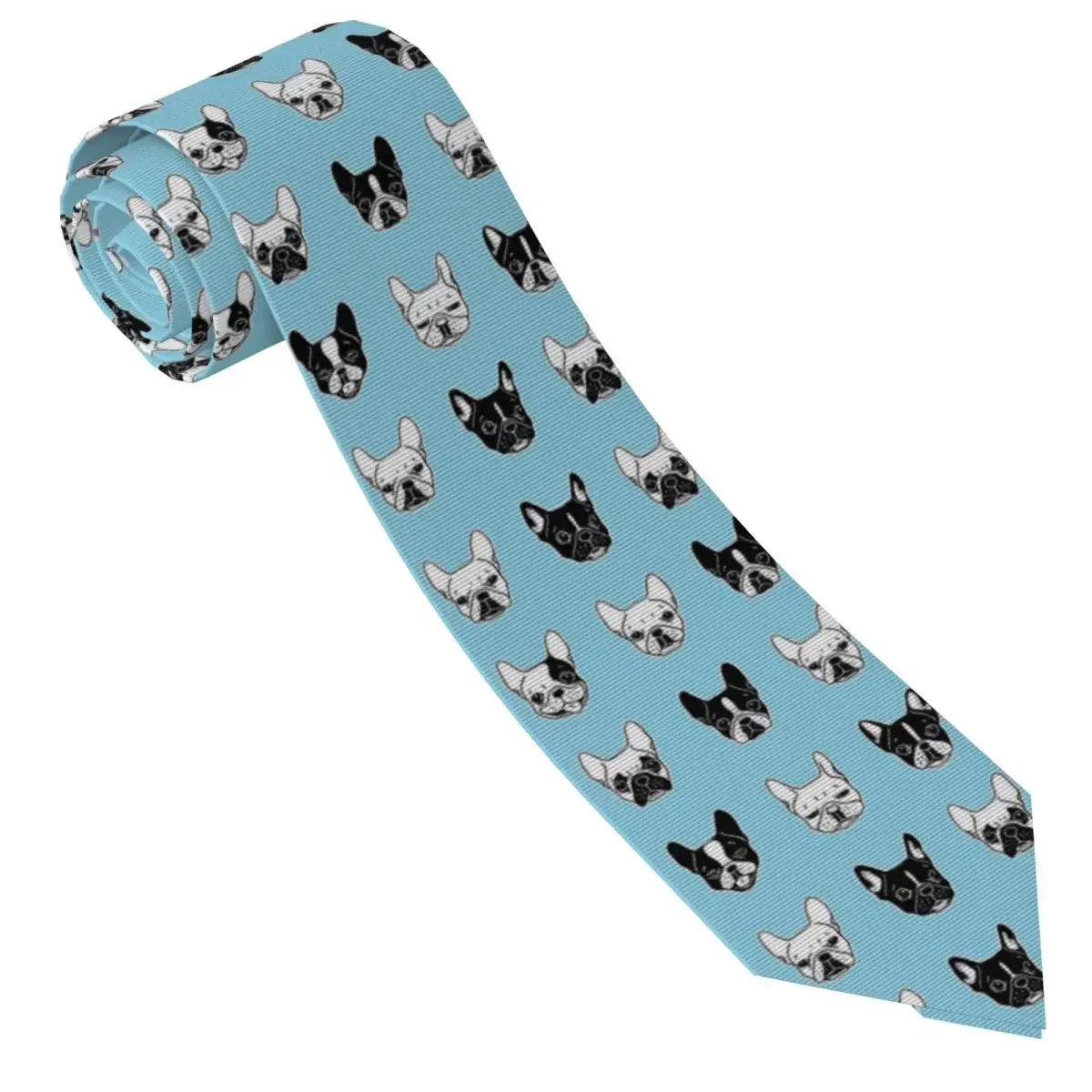 Custom French Bulldog Tie Mens Pet Dog Cravat