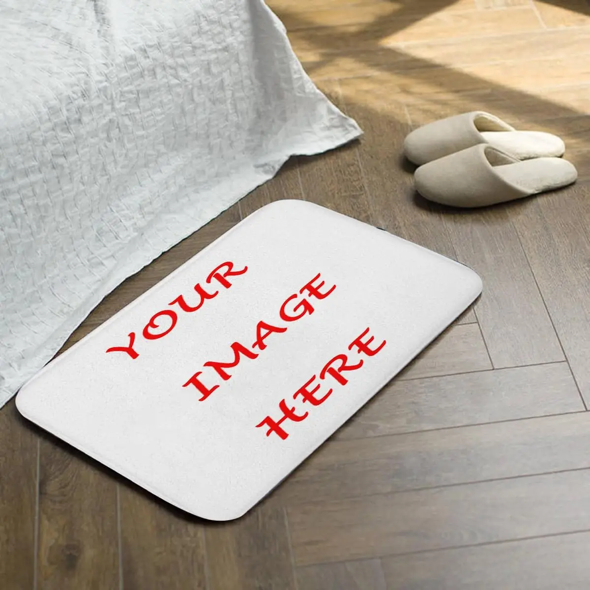 Custom 50x80cm Rug Custom Door Mat with Photo Personalized Rugs Bath Mat Non Slip Indoor Mat