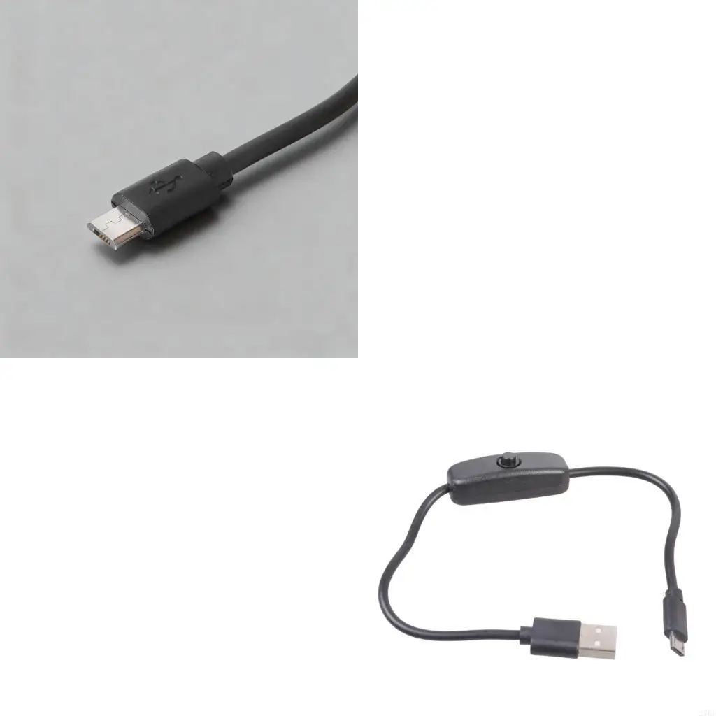 

On Off Button Enabled USB to Tiny USB Charging Cable 2 Size for Multiple Gadget