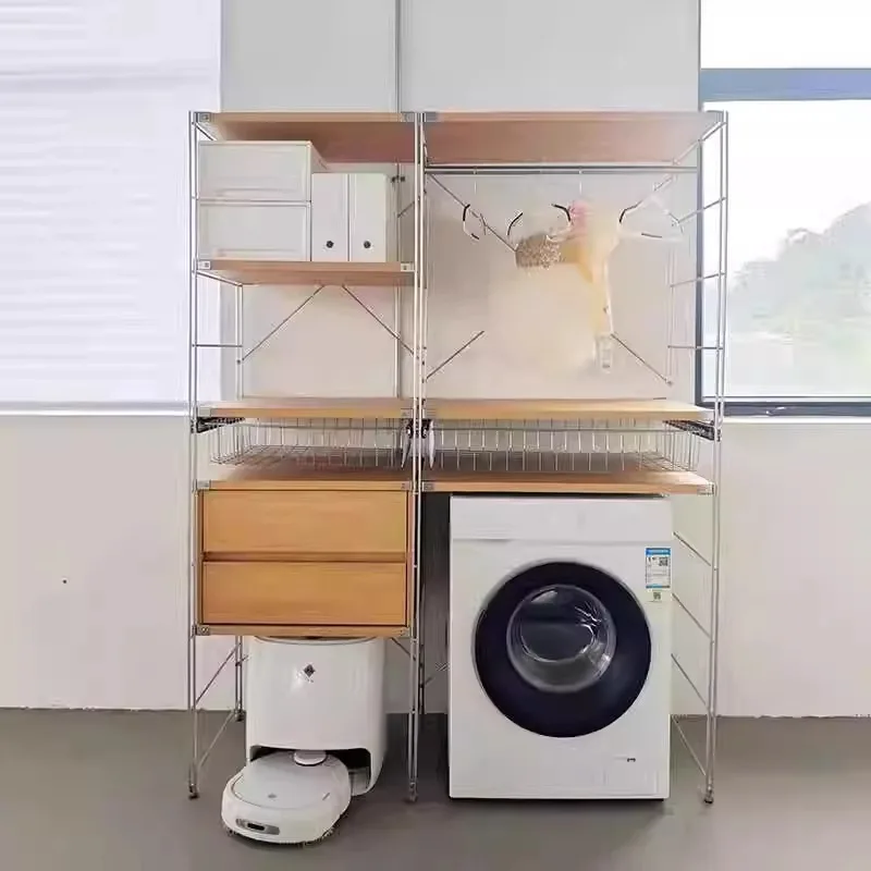 Washing machine rack Shelf Household floor storage rack