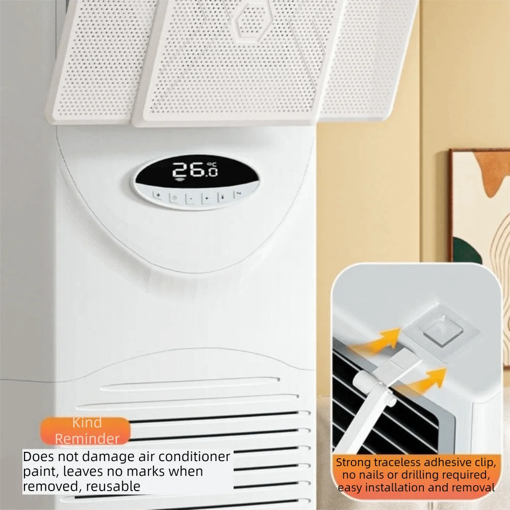 Wall Mounted Adjustable Air Conditioning Windshield Scalable Anti Direct Blowing Window Air Conditioner Board
