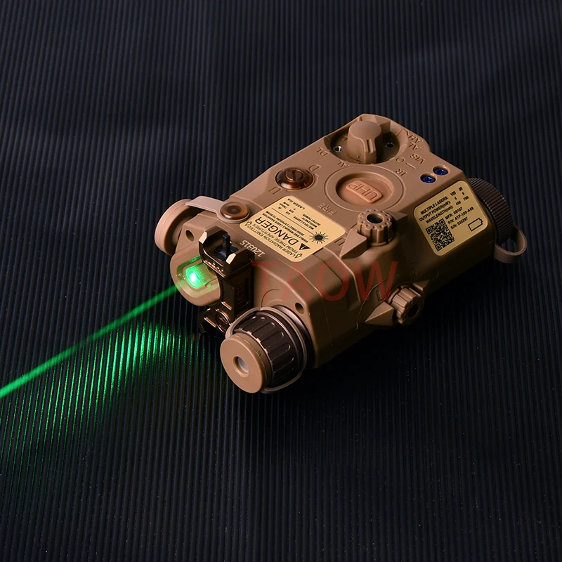 Airsoft Indicator PEQ15 Red Green Double Laser Version Tactical Red Green Dot/IR Fill Light/White LED Laser Device Fit 20MM Rail