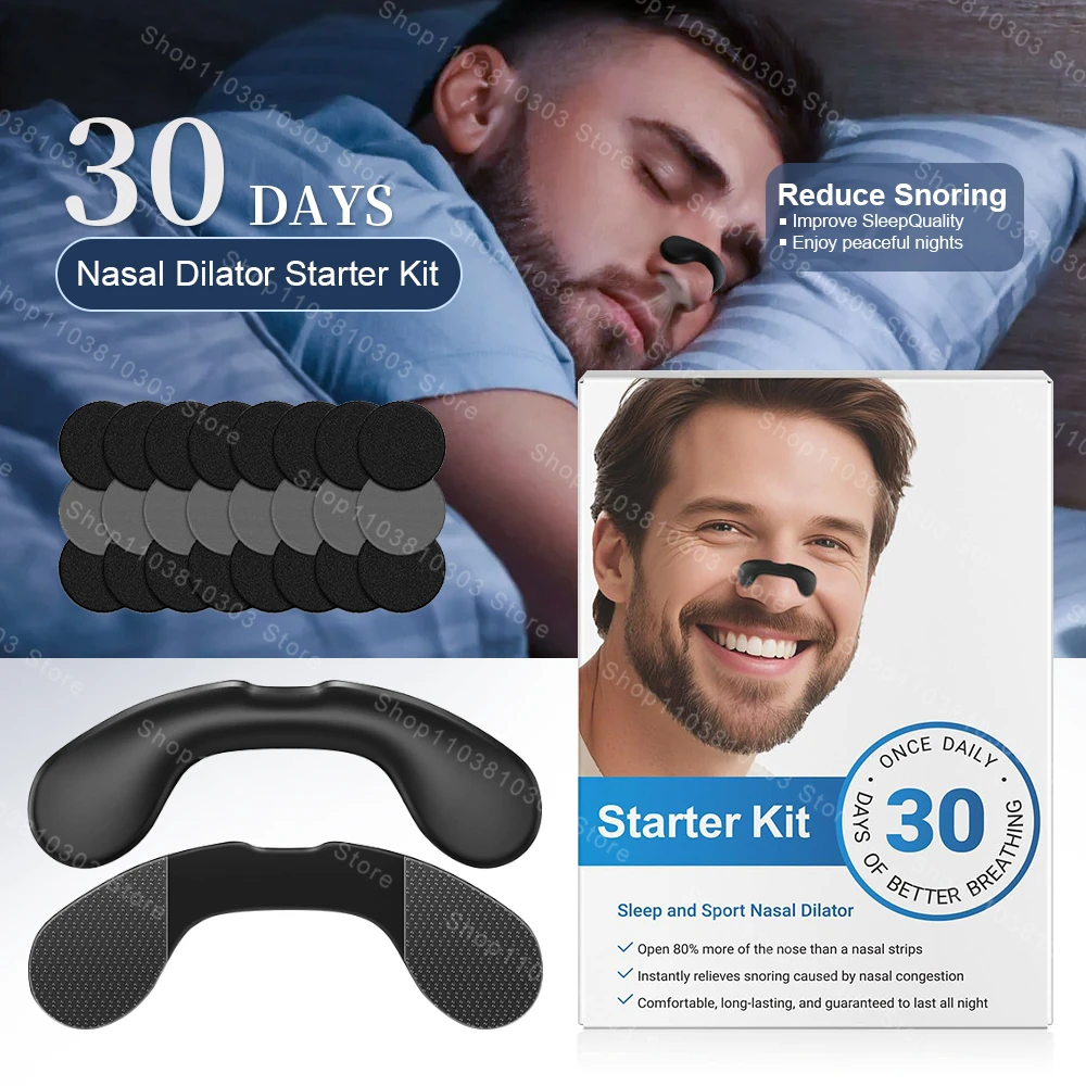 Magnetic Nasal Dilator Kit, Sport Breathing Nose Strips, Boost Oxygen & Anti-Snoring Nasal Strips for Daily Use