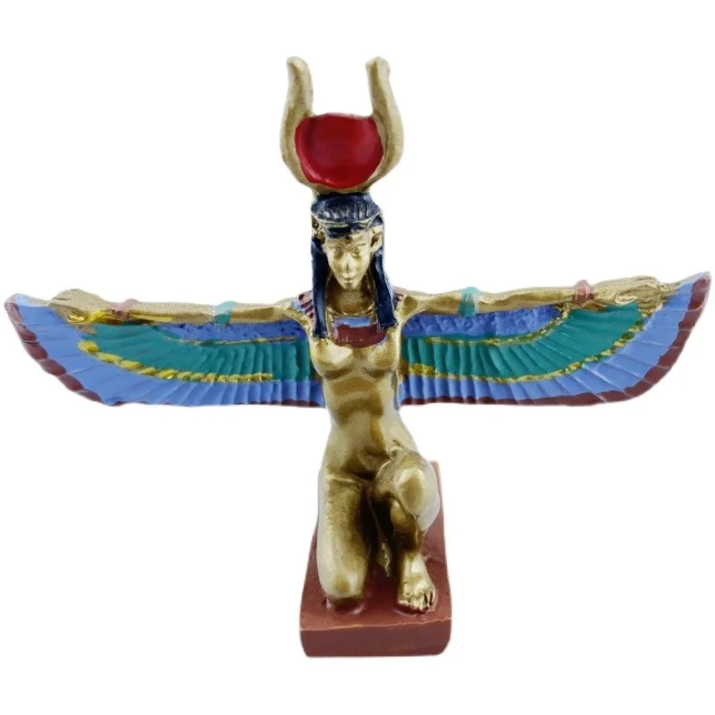 Isis مصر الراتنج الحرف اليدوية تذكارية سطح المكتب زخرفة طاولة داخلية إكسسوارات ديكور منزلي مجموعة الهدايا #5