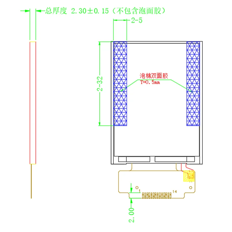Fábrica original 1.77 polegadas 1.8 "128*160 st7735s tela de exibição inteligente 1. módulo tft lcd spi 8 polegadas sem toque