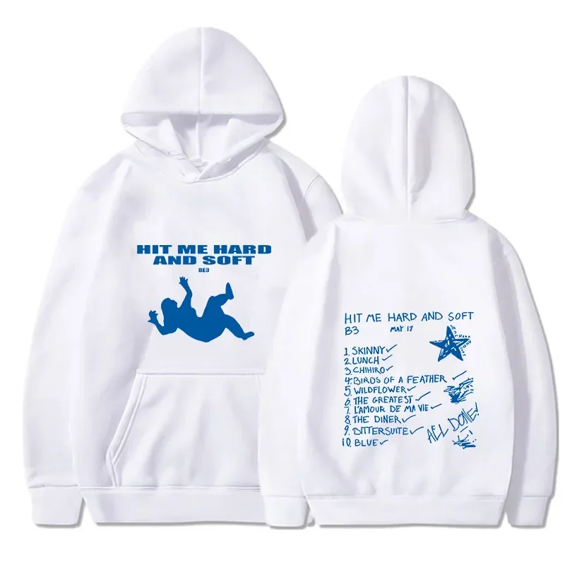 New Spring Autunm Men's Hoodies Billie Hit Me Hard and Soft Printed Women Sweatshirt O-neck European Size Casual Pullover Hoody
