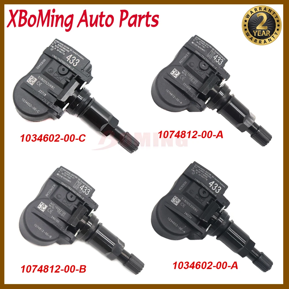 1034602-00-C 1074812-00-A 1074812-00-B 1034602-00-A Car TPMS Tire Pressure Monitor Sensor For Tesla Model 3 S X Y 433MHz